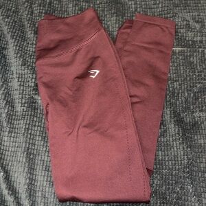 Maroon gymshark leggings